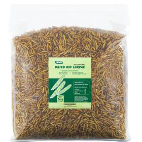 Liwii 788440618299 5lb Dried Black Soldier Fly Larvae 86x Calcium Than Mealworms High Pr