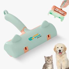 Jc-405 Lookwoof Pet Hair Remover Roller - Transparent And Durable Abs Reusable Removal Tool For