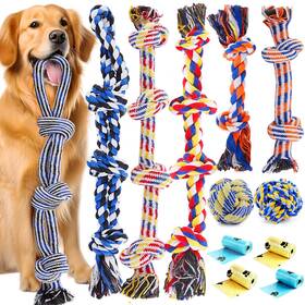 Loyee 747607985568 Large Dog Toys For Aggressive Chewers 12 Pack Indestructible Chew F