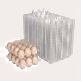 Zf-dh-3 Lsgengxcy 4-100 100 Packs Egg Cartons Cheap Bulk 3 4 Clear Plastic Large 1