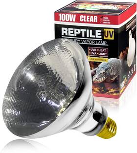 Lucky Herp 445035017013 100 Watt Uva Uvb Full Spectrum Vapor Heat Lamp Bulb High Intensity S
