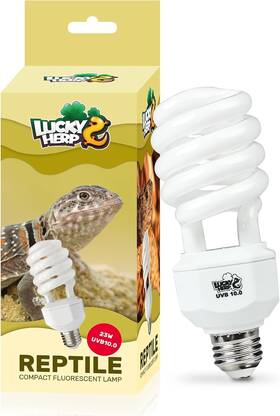 Lucky Herp 782895904747 Uva Uvb Reptile Light 10.0 Desert 150 Compact White