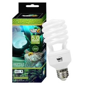 Lucky Herp 795042673106 Reptile Uva Uvb Light 5.0 26w Compact Fluorescent Tropical Terrarium Lamp