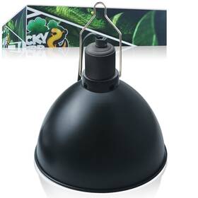 Lucky Herp 973059870907 Aluminum 8.1inch Dome Reptile Light Fixture Heat Lamp For Uv
