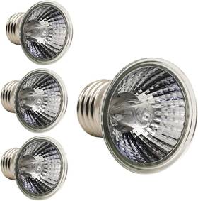 Luckyfarm 711181943924 Uva Uvb Bulbs 4pcs 50w Reptile Basking Light For Turtle Amphibian Tanks Aquatic