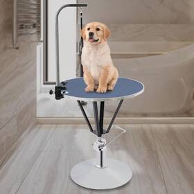 Lunumaos 769092569429 Hydraulic Pet Grooming Table With Adjustable Arms 360 Degree Top Swive