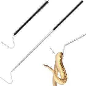 Lurmmue 445055943996 Snake Hook 40 Inch Telescopic Stainless Steel Reptile Grabber Stick For Safely Han