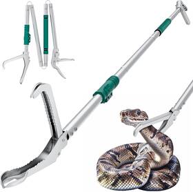 Lurmmue 726084772342 69 Inch Snake Grabber Tool Heavy Duty Locking Reptile Tongs For Rattlesnakes Long