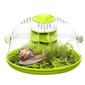 Dt-006 Lurmmue Round Transparent Snail Terrarium Kit For Kids Portable Insect Habi