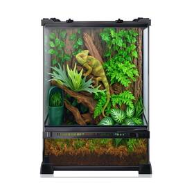 Pet-yl10-25 Lurmmue 25 35 Reptile Terrarium 10 Inch X10 X14 Full Glass Tank Enclosure For Small ... Fast Ship