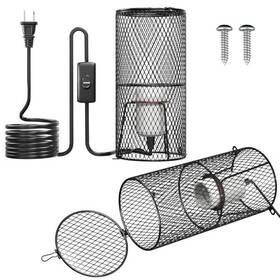 3111-2-us Lusta Led Co. Ltd 2pack Reptile Heat Lamp Guard With 150w E26 Ceramic Holder Anti Scald