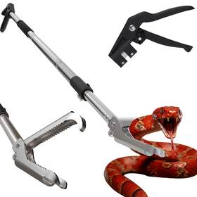 B0glglqgs1 Lyrrhena Multi-purpose Snake Tongs 70 Inch Lightweight Reptile Grabber 5-level