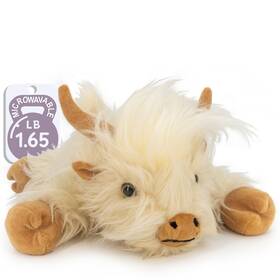 Marysun 706556222001 Microwavable Highland Cow Stuffed Animal Toy - Weighted Heating Pad S