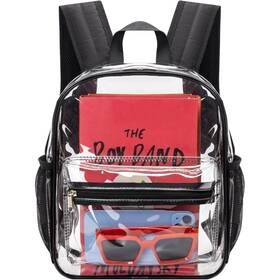 May Tree 610406010642 Clear Backpack For Stadium Events 12x11x5 Inches Small Backpa