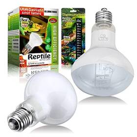Mclanzoo 732376558860 Reptile Heat Lamp 75w 2 Pack Uva Basking Spot Bulbs Natural Dayligh
