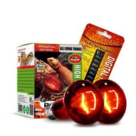 100w Mclanzoo 766445091118 Infrared Heat Lamp Bulbs 2 Packred Basking Spot Light Bulb Rept