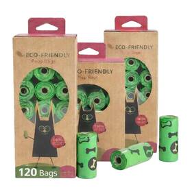 Meadows & Mutts 860014738524 Dog Poop Bag Compostable And Biodegradable Plant Based Leak Proof Green 120