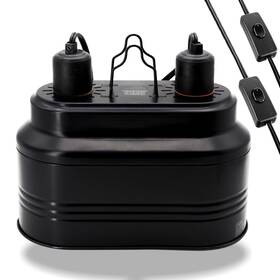Mecesor 797417386208 Reptile Dual Light Fixture Heat Lamp With Separate Switches