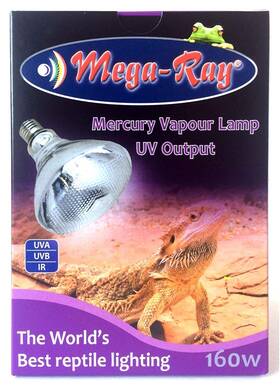 Mega-ray Pet Care 371904416083 Mercury Vapor Bulb 160 Watts