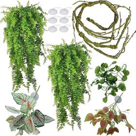 Mephan 313032298223 Reptile Plants For Bearded Dragon Tank Accessories Terrarium Plant Artificial D