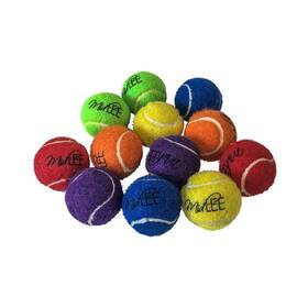 Midlee 819020027689 Mini 1.5 Inch Dog Tennis Balls With Squeaker - Set Of 12 Bright Colors