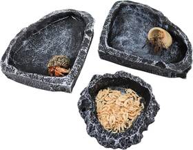 Minrzpet 726084112728 3 Pack Resin Reptile Dish For Food And Water Hermit Crab Accessories Cr