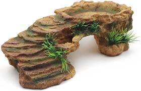 Minyulua 445049126176 Turtle Basking Platform Reptile Terrarium Hideout Tortoise Resin Rock H