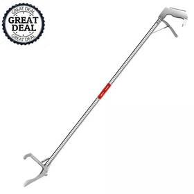 Misopily 726084681675 60 Inch Snake Tongs Collapsible Grabber Wide Serrated Jaw Tool Auto Lock Carch