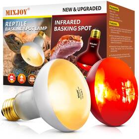 Lr80100w-wh Mixjoy Pr/lr80100w-wh/brd-2pc 100w Reptile Heat Lamp Bulb Combo 2pcs Day And Night Bulbs Uva D