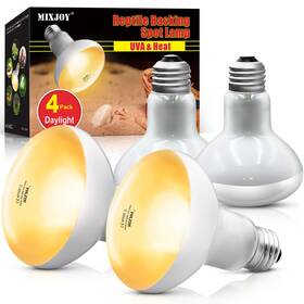 Pr80100w-wh-4pc Mixjoy 4 Pack Reptile Heat Lamp Bulbs 100w For Reptiles Basking