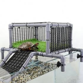 Xlbtop0916 Mlondhsu Elevated Turtle Basking Platform Above Tank Topper Dock With Nonslip