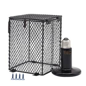 100w Moduoduo 768486849208 Reptile Lampshade Heating Lamp Shade Ceramic And Cubiod Heater Guard