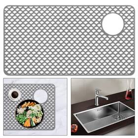 Qx00125 Monvie Silicone Sink Mats For Large Farmhouse 28 15ft With Drain Hole Heat-