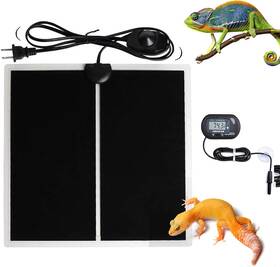 Mq 313016338310 Reptile Terrarium Heat Pad With Lcd Digital Aquarium Thermometer 5.5 X 6in P