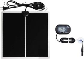Mq 445037674689 Reptile Terrarium Heat Pad With Lcd Digital Thermometer 5.5 X 6in Power Adj