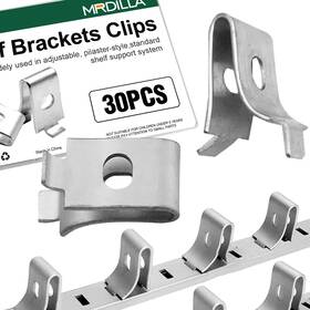Sb02 Mrdilla 30pcs Metal Cabinet Shelf Clips Adjustable Brackets For Kitche
