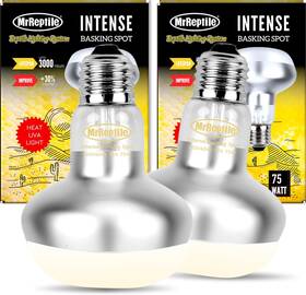 Mf1002 Mrreptile 75w Reptile Heat Lamp 2pack Basking Bulb For Bearded Dragons Lizards