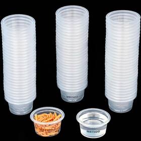Mrtioo 445044461487 100pcs 1oz Crested Gecko Food And Water Feeding Cups Reptile Feeder Bowls