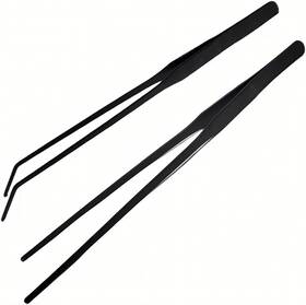 Mrtioo 705353138287 2pcs 10.5 Inch Reptile Stainless Steel Long Tweezers Feeding Tongs Lizards Snake Ge