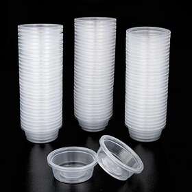 Mrtioo 712491681735 100 Pcs 0.5oz Crested Gecko Food And Water Feeding Cups Reptile Feeder Bowls
