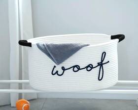 Mrxxjz 935474610575 Woven Triangle Pet Toy Basket - Durable Storage Bin For Dog Toys And Blankets