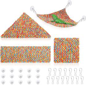 Msus-s0024 Mshunkeji 3 Pcs Reptile Hammock Bearded Dragon With 15 Suction Cups Hooks