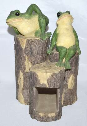 Hld818 Msr Imports Frogs On Stumps Reptile Lizard Frog Habitat Decor