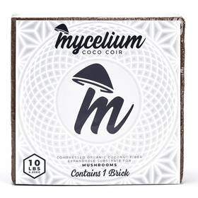 My-1001 Mycelium Coco Coir Brick Mushroom Growing Kit I Expandable Organic Coconut Fi
