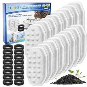 108oz32l Myfatboss Mfb00210 Pack Pet Water Fountain Filter Compatible With Rellaty Automatic Dog