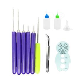 Jzqtj-210319 Myyzmy 11 Pcs Paper Quilling Tools Different Sizes Handmade Rolling Curling Quill Inch