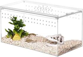 Yke-844 Naneezoo Magnetic Acrylic Reptile Terrarium Enclosure 8 Inch X 4 Clear