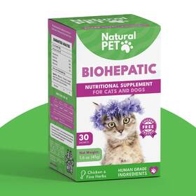 Natural Pet By Fnl 850052411060 Biohepatic Liver Support For Dogs And Cats Dog With Silymarin Artich