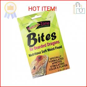 Snz54620 Nature Zone 740023255581 Bearded Dragon Bites Soft Moist Food 2-ounce