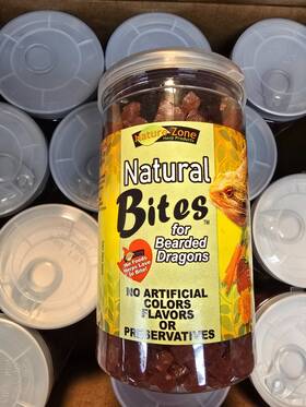 Nature Zone 783178556219 Case Of 12 - 9 Oz. Natural Bites For Bearded Dragons Disc. 8.33 Ea